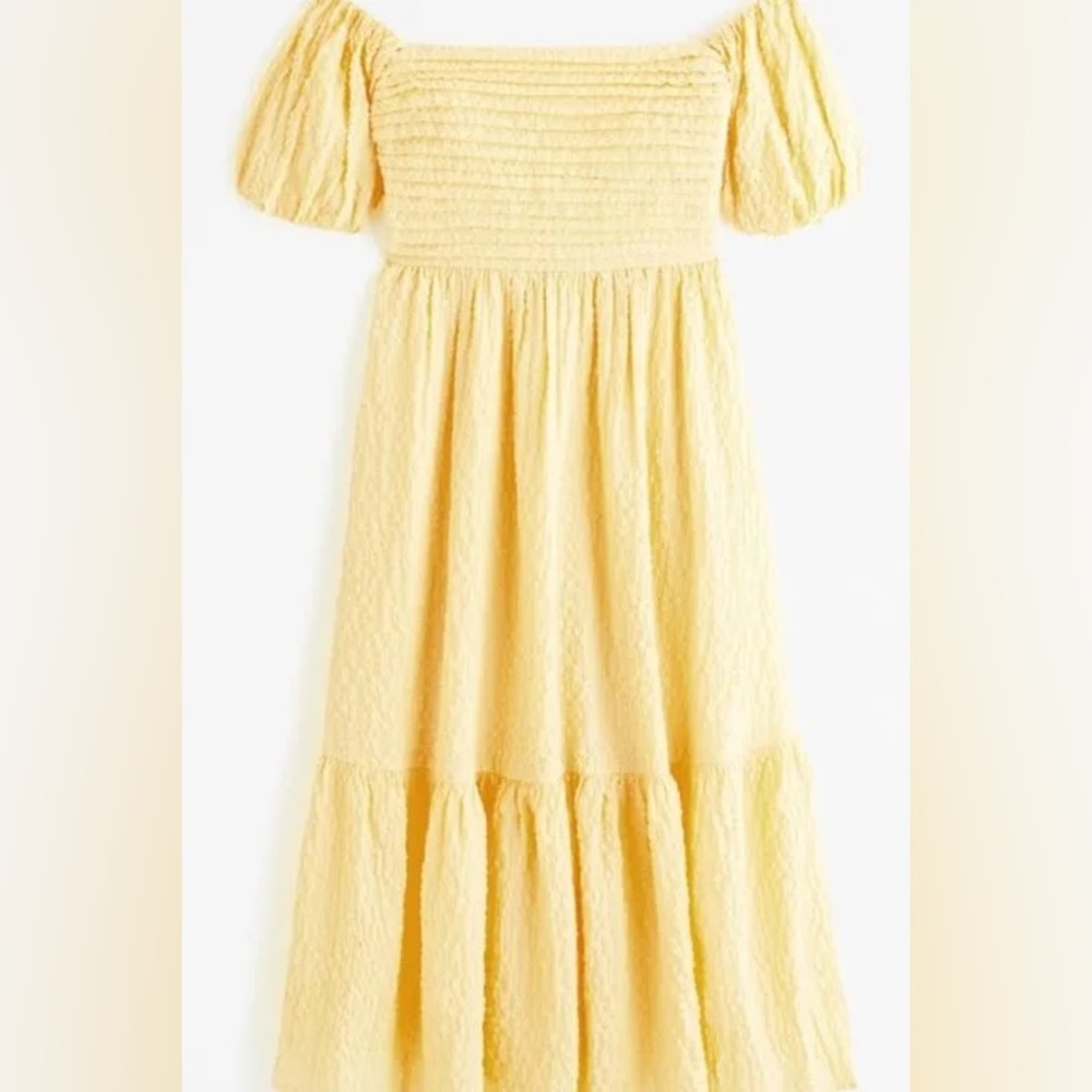 Abercrombie Emerson Dress Yellow Crinkle